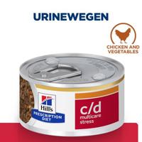 Hill&apos;s Prescription Diet C/D Multicare Stress Urinary Care Stoofpotje kat met Kip & Groenten 24x82g blik