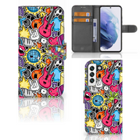 Samsung Galaxy S22 Wallet Case met Pasjes Punk Rock - thumbnail