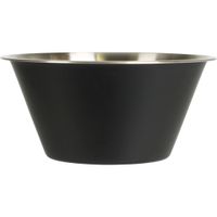 Schaal 950 ml RVS/Zwart - thumbnail