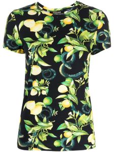 Roberto Cavalli t-shirt à imprimé citron - Multicolore