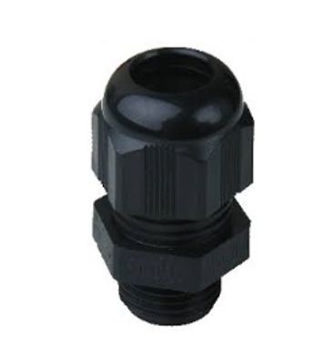 Wartel zwart M20 x 1,5 tap 10mm Ø 6-12mm polyamide IP68 Ortac