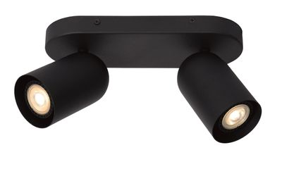 PUNCH Plafondspot 2xGU10 Zwart