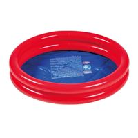 Rood/blauw rond opblaasbaar baby zwembad 60 cm - thumbnail