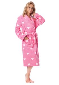 Badjas hartjes roze-s