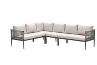 Teramon lounge hoekset 4 delig desert sand zonder tafel
