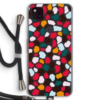 Colored Giraffe: Pixel 4a 5G Transparant Hoesje met koord
