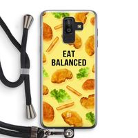 Eat Balanced: Samsung Galaxy J8 (2018) Transparant Hoesje met koord