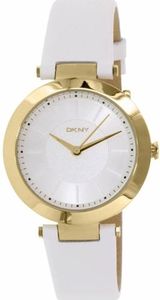 Horlogeband DKNY NY2295 Leder Wit 10mm