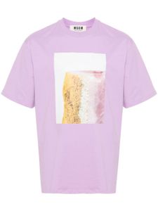 MSGM x Ducci Maria Gambi t-shirt imprimé - Violet