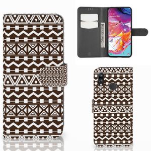 Samsung Galaxy A70 Telefoon Hoesje Aztec Brown