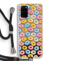 Pink donuts: Samsung Galaxy S20 Plus Transparant Hoesje met koord Pink donuts: Samsung Galaxy S20 Plus Transparant Hoesje met koord