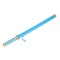 Ninja vechters zwaard verkleed wapen blauw 65 cm    -