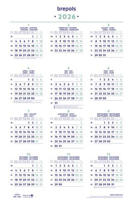 Brepols Jaarkalender, 2026