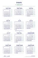 Brepols Jaarkalender, 2026