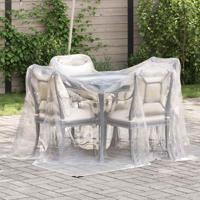 Doorzichtig zeildoek met zeilringen 2x2 m polyethyleen