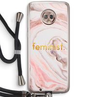 Feminist: Motorola Moto G6 Transparant Hoesje met koord