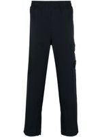 Stone Island pantalon de jogging à logo appliqué - Bleu