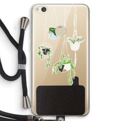 Hang In There: Huawei Ascend P8 Lite (2017) Transparant Hoesje met koord