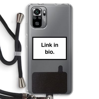 Link in bio: Xiaomi Redmi Note 10S Transparant Hoesje met koord
