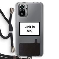 Link in bio: Xiaomi Redmi Note 10S Transparant Hoesje met koord
