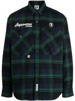 AAPE BY *A BATHING APE® chemise en coton à patch logo - Vert