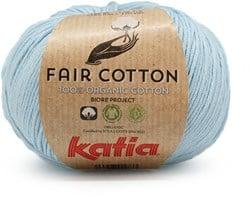 Katia Fair Cotton 008 Licht hemelsblauw