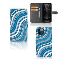 Apple iPhone 12 Pro Max | Telefoon Hoesje | Waves Blue Apple iPhone 12 Pro Max | Telefoon Hoesje | Waves Blue