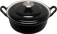 Le Creuset Faitout Braadpan 28 cm Ebbenzwart - thumbnail