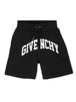 Givenchy Kids short de sport à logo imprimé - Noir