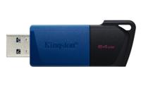 Kingston Technology DataTraveler Exodia M 64 GB, USB 3.2 Gen 1 (zwart + blauw) - thumbnail