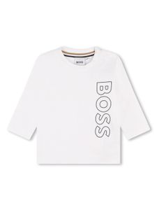 BOSS Kidswear t-shirt en coton à logo imprimé - Blanc