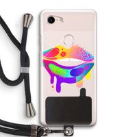 Lip Palette: Pixel 3 Transparant Hoesje met koord