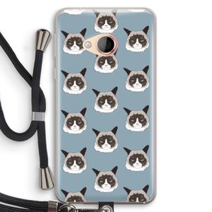 It's a Purrr Case: HTC U Play Transparant Hoesje met koord