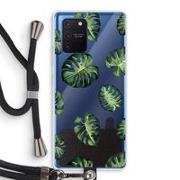 Tropische bladeren: Samsung Galaxy Note 10 Lite Transparant Hoesje met koord
