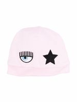 Chiara Ferragni Kids bonnet à patch logo - Rose