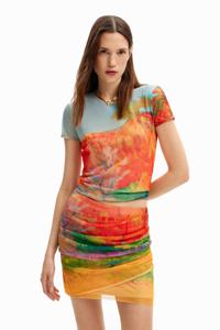 Arty T-shirt knoop - MATERIAL FINISHES - XL