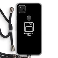 Hello: Pixel 4a Transparant Hoesje met koord