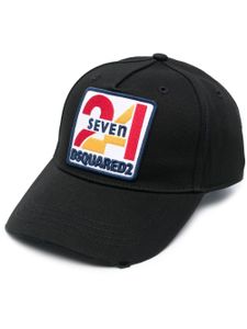 DSQUARED2 casquette en coton à logo brodé - Noir