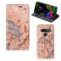LG G8s Thinq | Standcase | Marmer Oranje