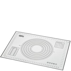 GEFU - Bakmat met maatschaal en omrekentabel, Siliconen & Glasvezelgaas, 70 cm x 50 cm, Wit - GEFU PAD