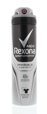 Rexona Deodorant spray men invisible black & white