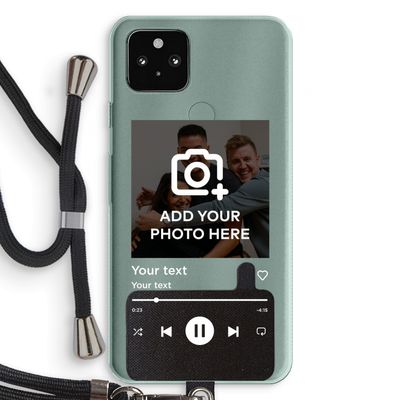 Music Player: Pixel 5a 5G Transparant Hoesje met koord