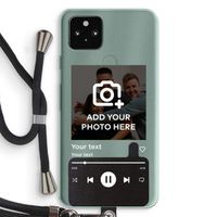Music Player: Pixel 5a 5G Transparant Hoesje met koord