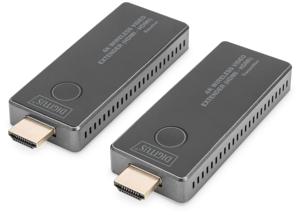 Digitus DS-55323 Draadloze HDMI-set 30 m 3840 x 2160 Pixel Geïntegreerde LED-weergave, Mobiele variant