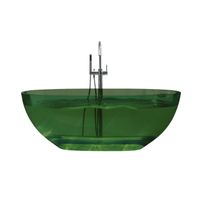 Vrijstaand Ligbad Best Design 170x78x56 cm Resin Transparant Emerald Groen - thumbnail