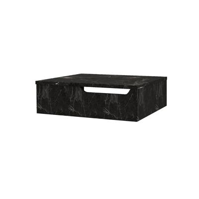 Onderkast BWS Felix 60x48x18 cm Met Handdoekuitsparing Zwart Marmer Boss & Wessing