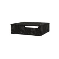 Onderkast BWS Felix 60x48x18 cm Met Handdoekuitsparing Zwart Marmer Boss & Wessing