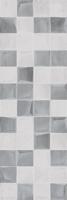 Inox Riv Mix decortegel 3d look 30x90 cm grijs mat