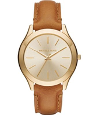 Horlogeband Michael Kors MK3427 Leder Bruin 16mm