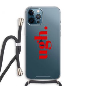 Ugh: iPhone 12 Pro Max Transparant Hoesje met koord